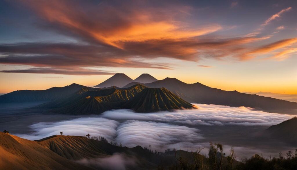 how high is mount bromo