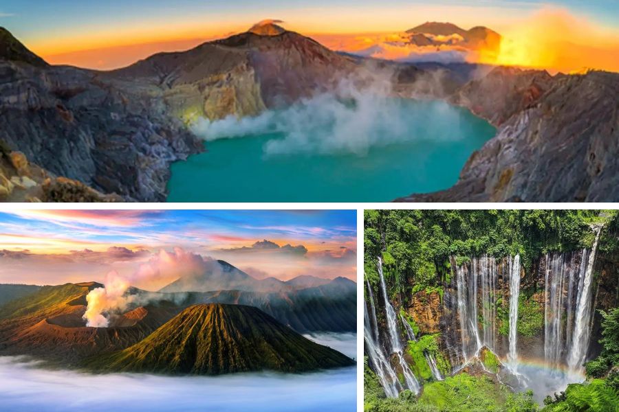 mount bromo ijen crater tumpak sewu waterfall tour 4 days 3 night