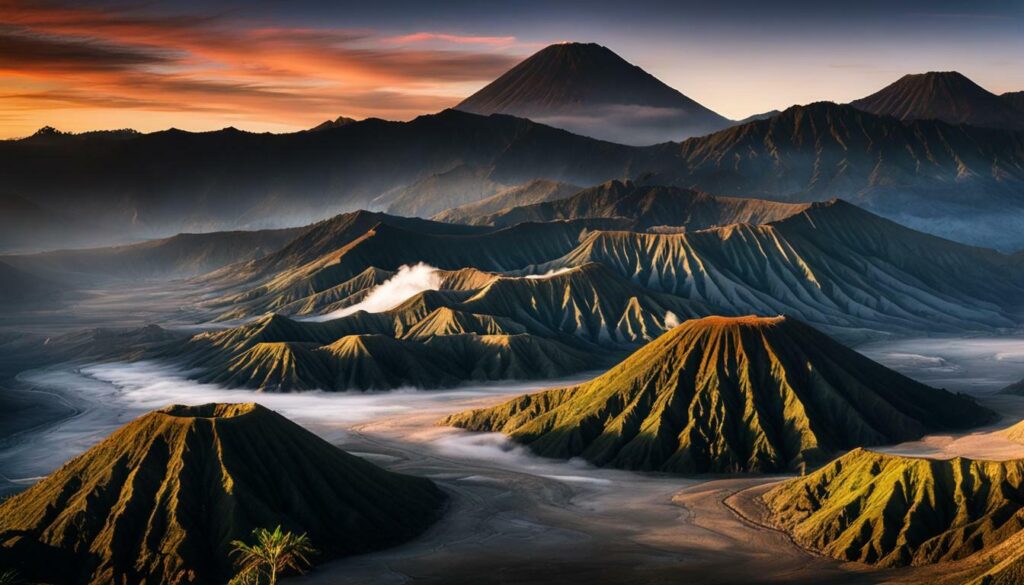 mount bromo is located in brainly