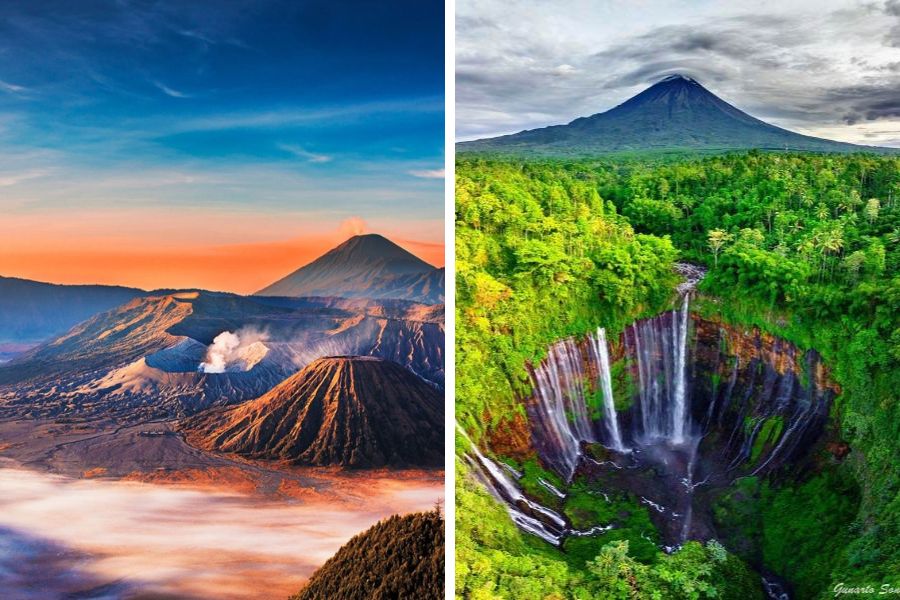 mount bromo tumpak sewu waterfall tour package